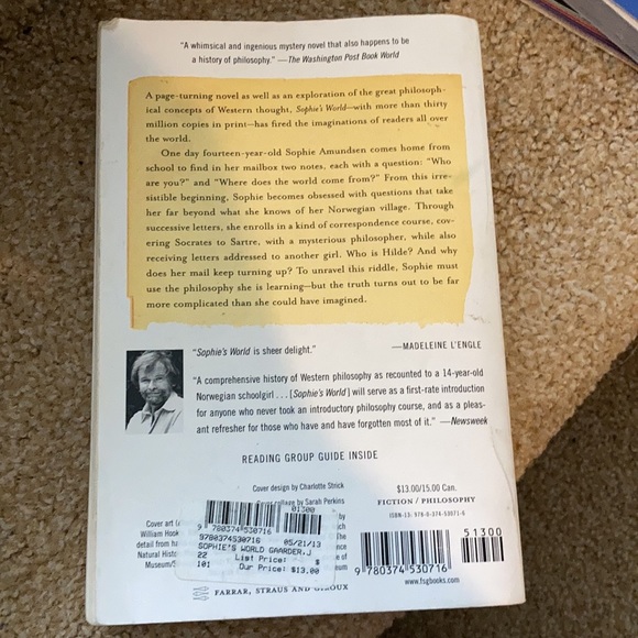 “Sophie’s World” The History of Philosophy - Picture 2 of 4